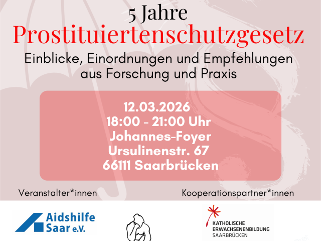 12. März 2026 – Fachveranstaltung zur Evaluation des Prostituiertenschutzgesetzes
